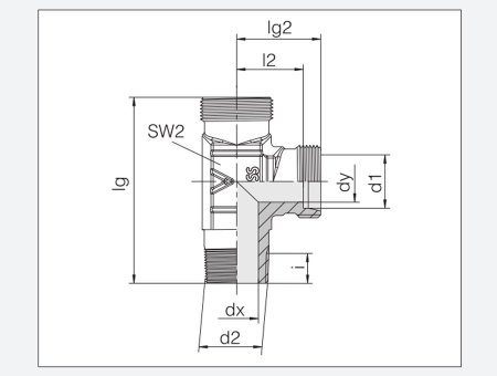 L型旋入式管接头